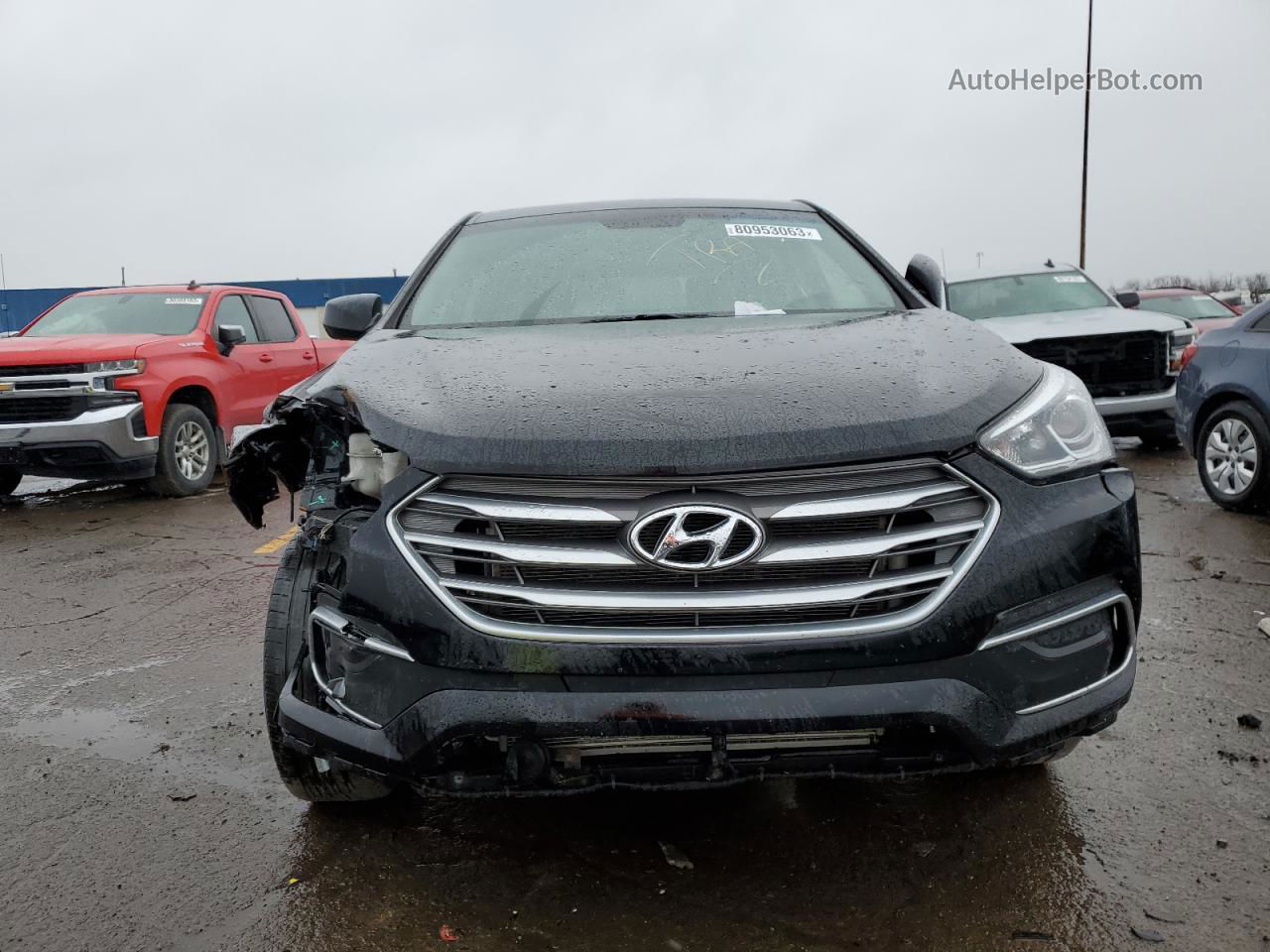 2018 Hyundai Santa Fe Sport  Black vin: 5NMZT3LB1JH088393