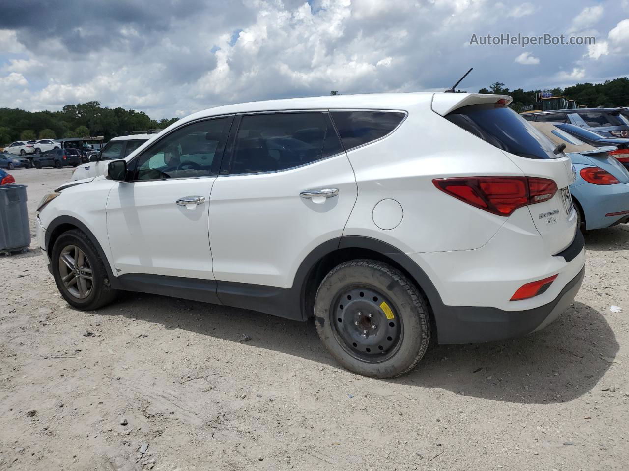 2018 Hyundai Santa Fe Sport  White vin: 5NMZT3LB2JH082747