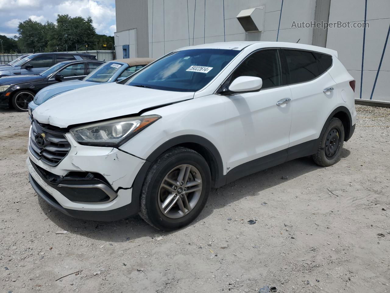 2018 Hyundai Santa Fe Sport  White vin: 5NMZT3LB2JH082747