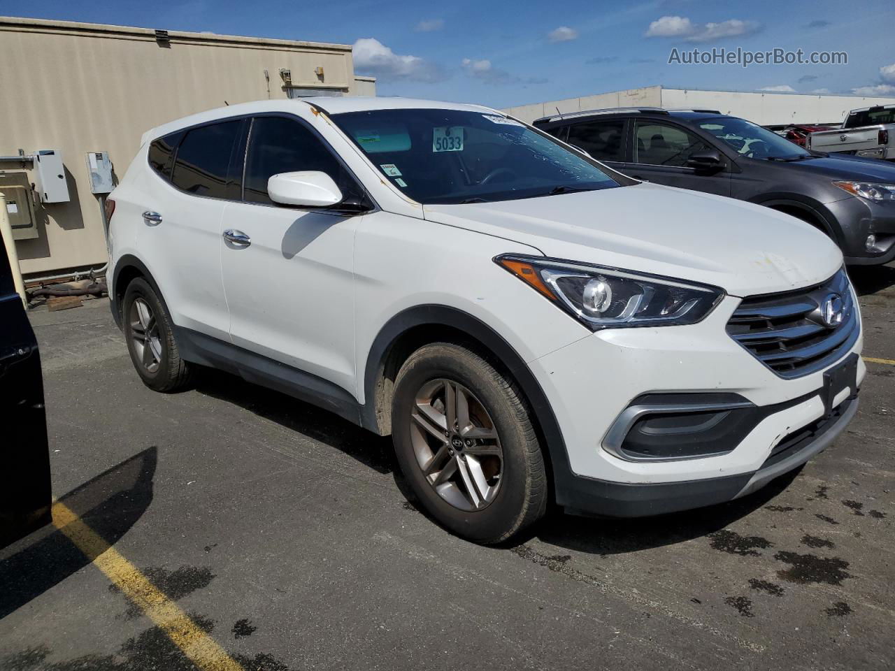 2018 Hyundai Santa Fe Sport  White vin: 5NMZT3LB3JH089030