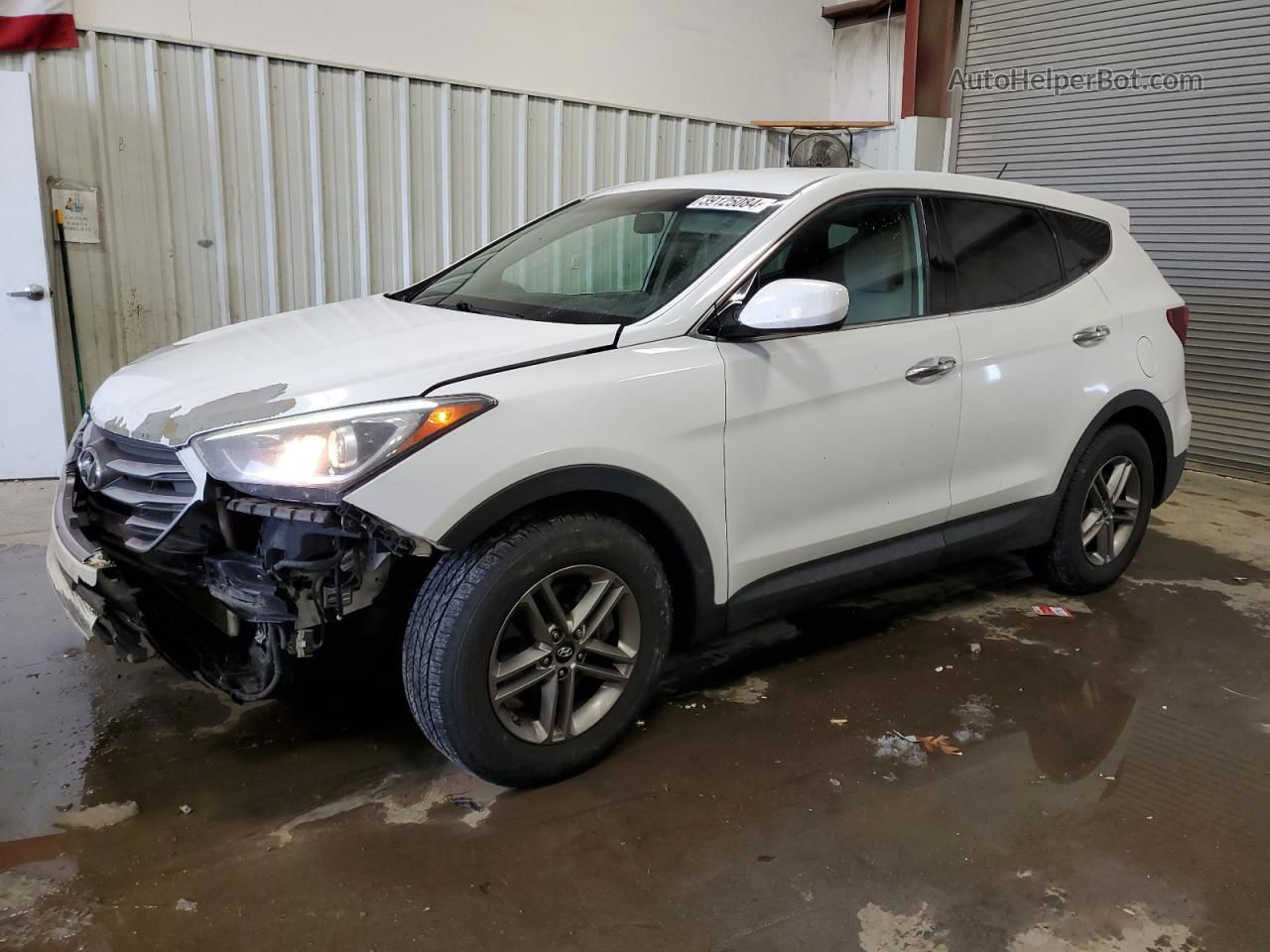 2018 Hyundai Santa Fe Sport  White vin: 5NMZT3LB3JH095765