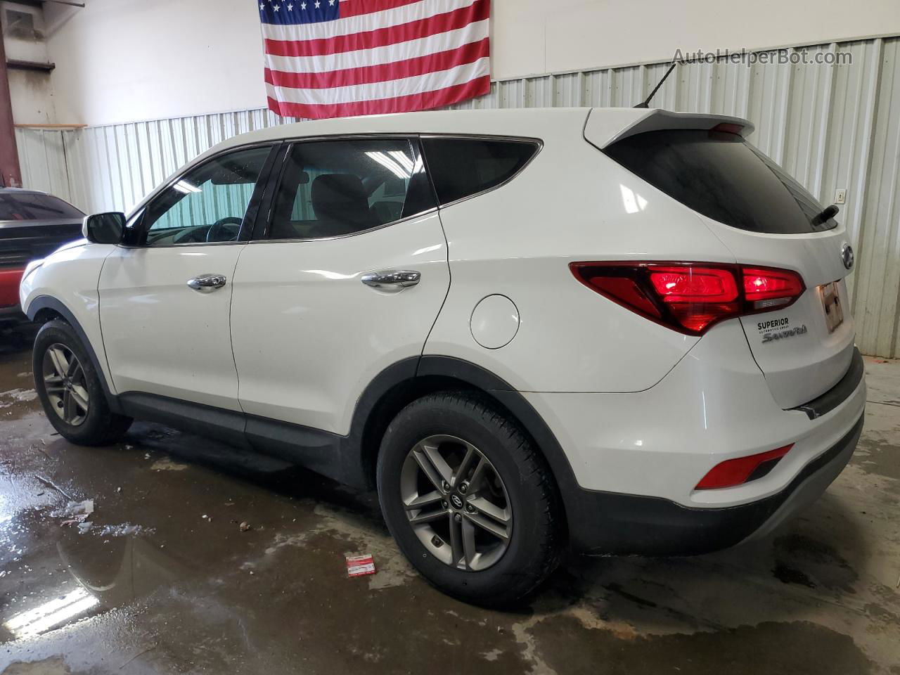 2018 Hyundai Santa Fe Sport  White vin: 5NMZT3LB3JH095765