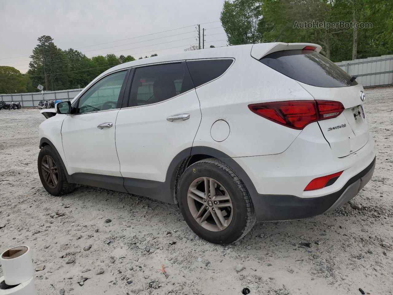 2018 Hyundai Santa Fe Sport  White vin: 5NMZT3LB4JH071667