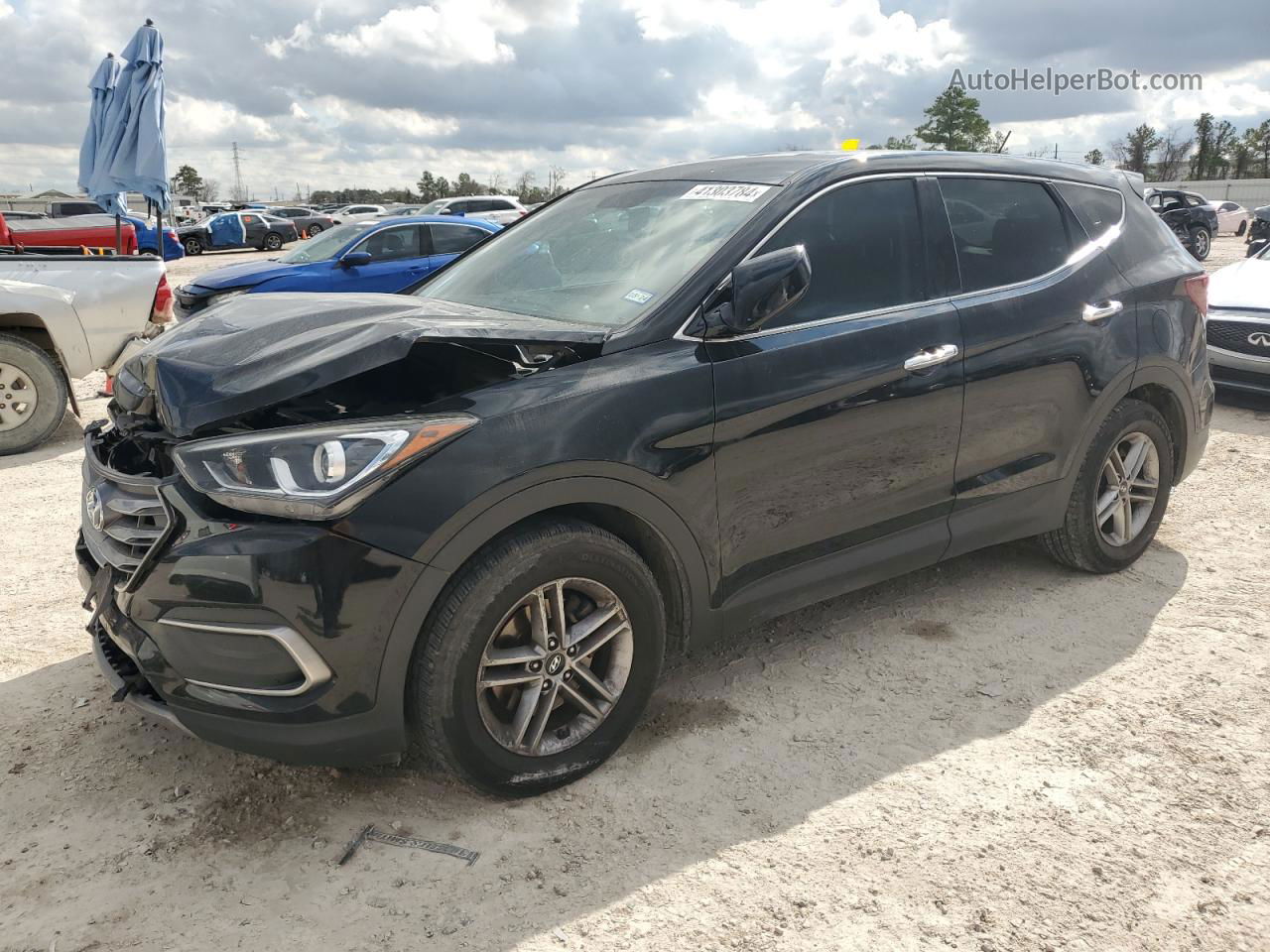 2018 Hyundai Santa Fe Sport  Black vin: 5NMZT3LB5JH058748