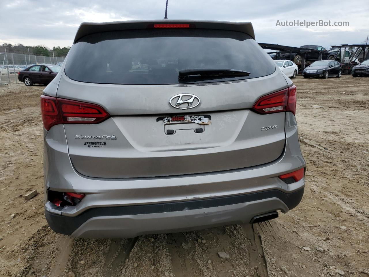 2018 Hyundai Santa Fe Sport  Серый vin: 5NMZT3LB5JH079406