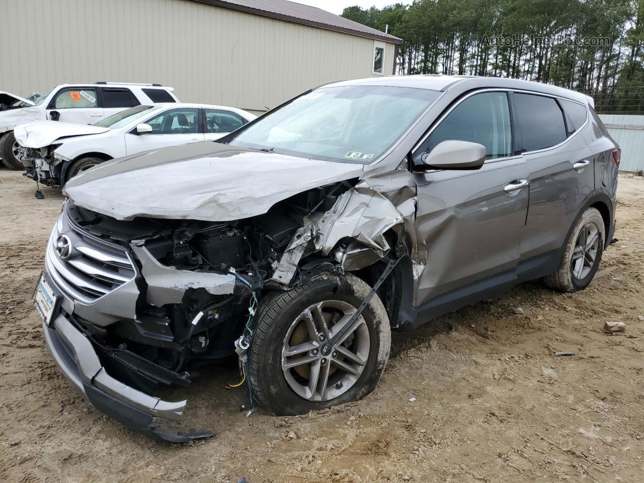 2018 Hyundai Santa Fe Sport  Серый vin: 5NMZT3LB5JH079406