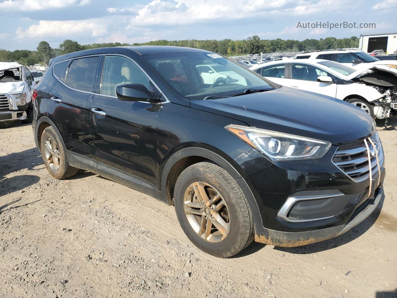 2018 Hyundai Santa Fe Sport  Черный vin: 5NMZT3LB5JH087537