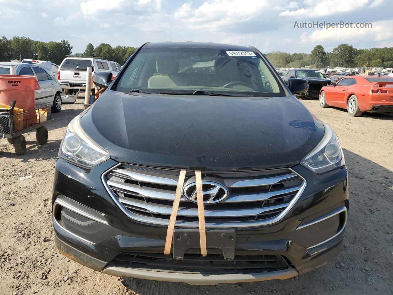 2018 Hyundai Santa Fe Sport  Черный vin: 5NMZT3LB5JH087537