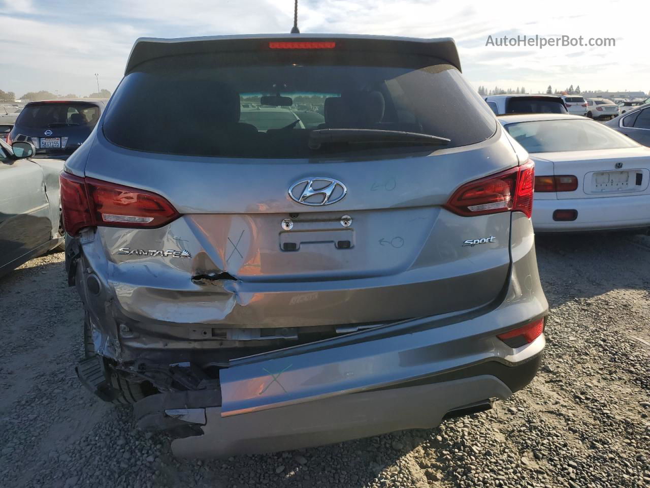 2018 Hyundai Santa Fe Sport  Gray vin: 5NMZT3LB5JH095069