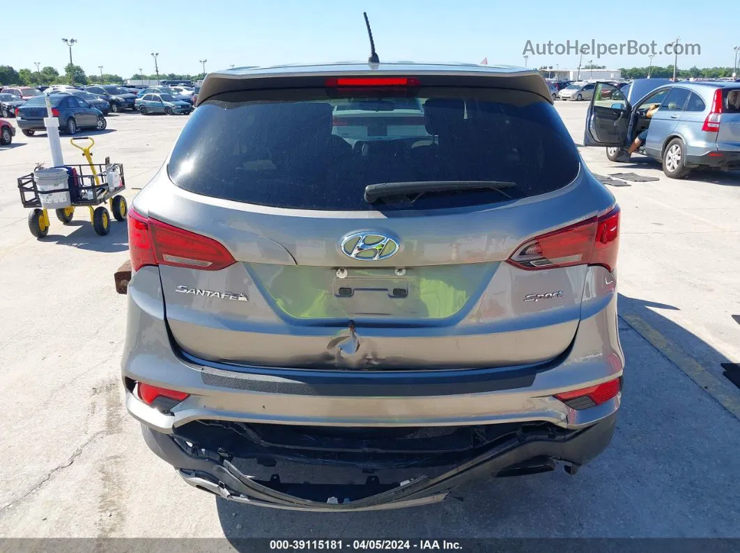 2018 Hyundai Santa Fe Sport 2.4l Gray vin: 5NMZT3LB5JH096299