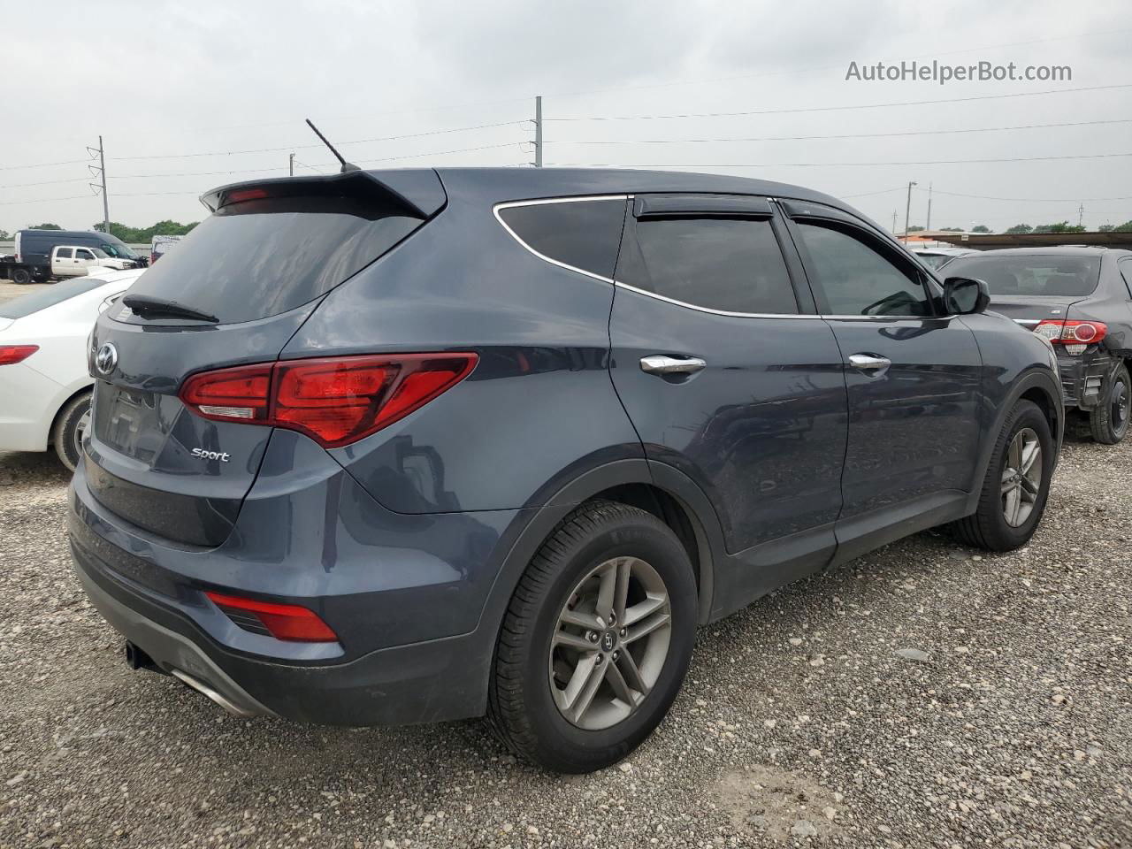 2018 Hyundai Santa Fe Sport  Синий vin: 5NMZT3LB5JH097579