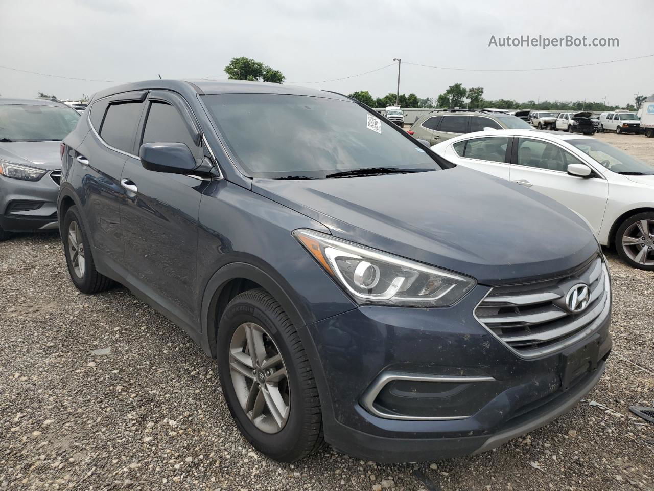 2018 Hyundai Santa Fe Sport  Синий vin: 5NMZT3LB5JH097579