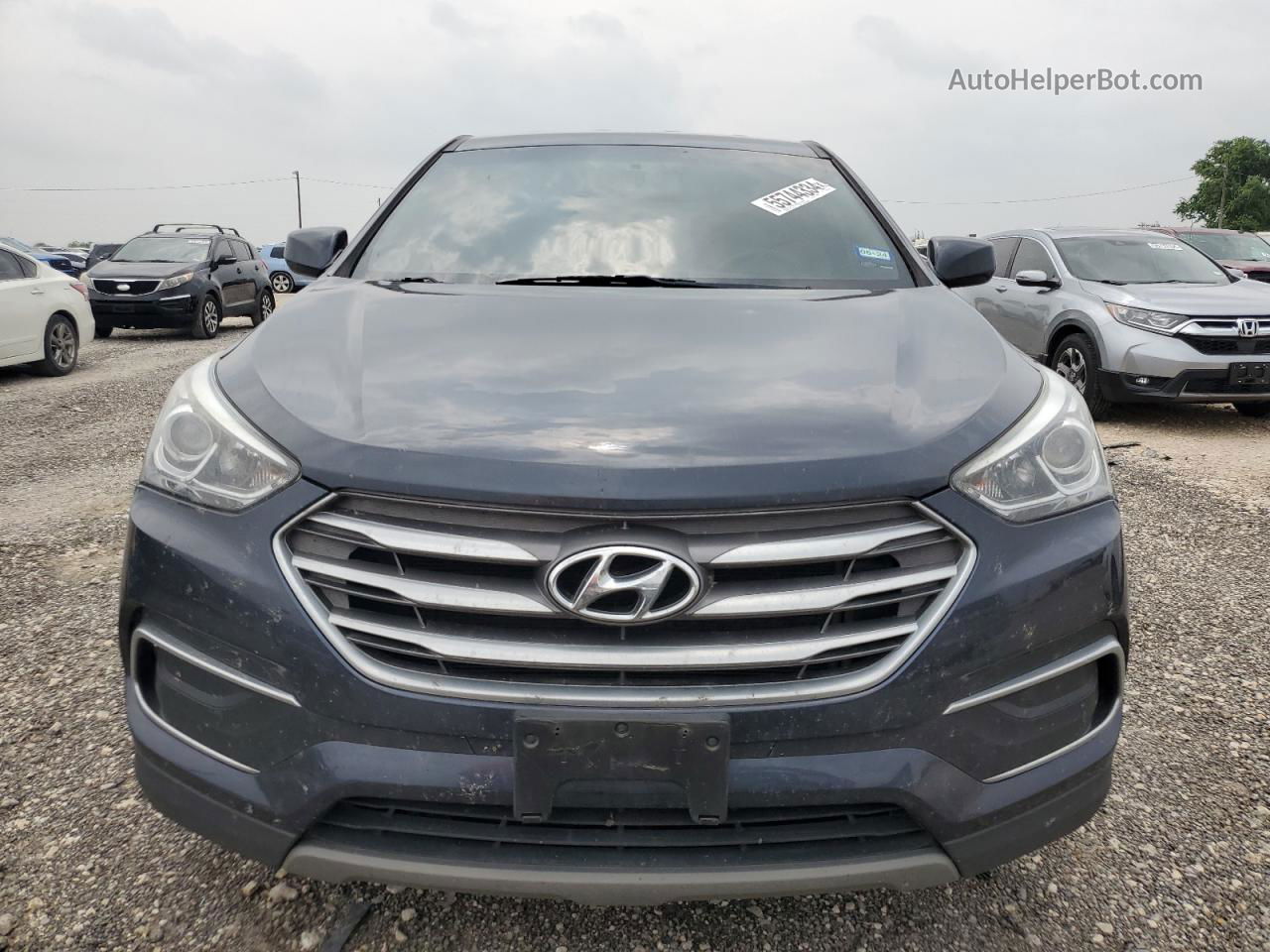 2018 Hyundai Santa Fe Sport  Синий vin: 5NMZT3LB5JH097579