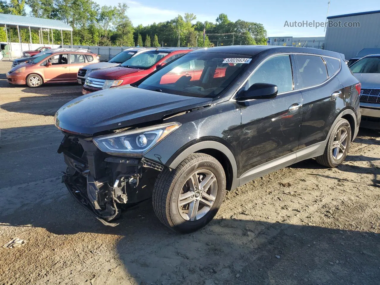 2018 Hyundai Santa Fe Sport  Black vin: 5NMZT3LB6JH080015