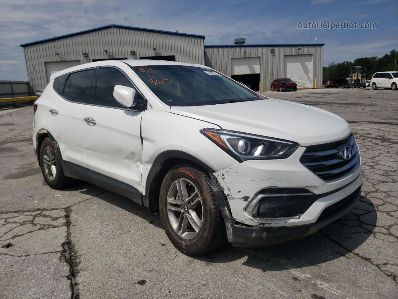 2018 Hyundai Santa Fe Sport  White vin: 5NMZT3LB6JH106564