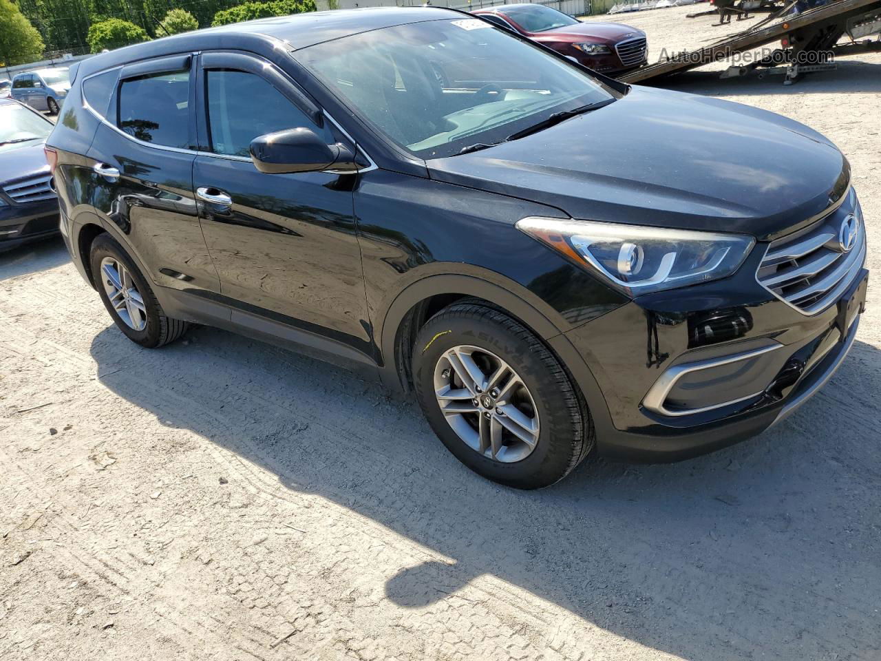 2018 Hyundai Santa Fe Sport  Черный vin: 5NMZT3LB7JH064938