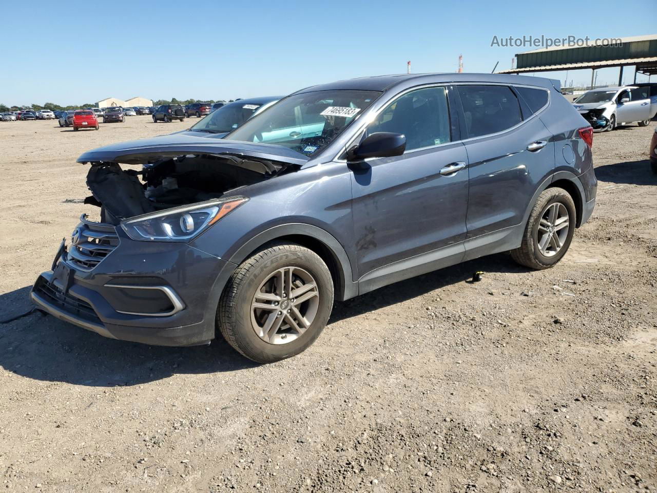 2018 Hyundai Santa Fe Sport  Blue vin: 5NMZT3LB7JH073106