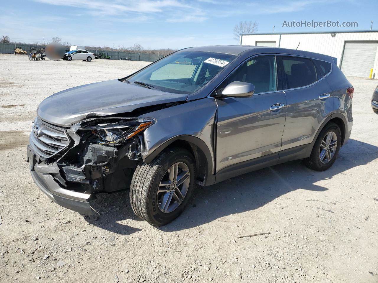 2018 Hyundai Santa Fe Sport  Gray vin: 5NMZT3LB7JH077057