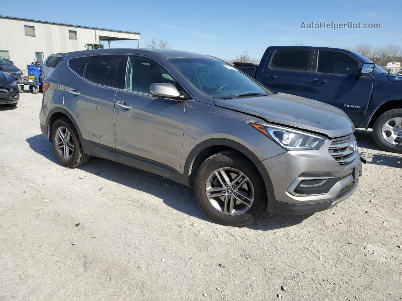 2018 Hyundai Santa Fe Sport  Gray vin: 5NMZT3LB7JH077057