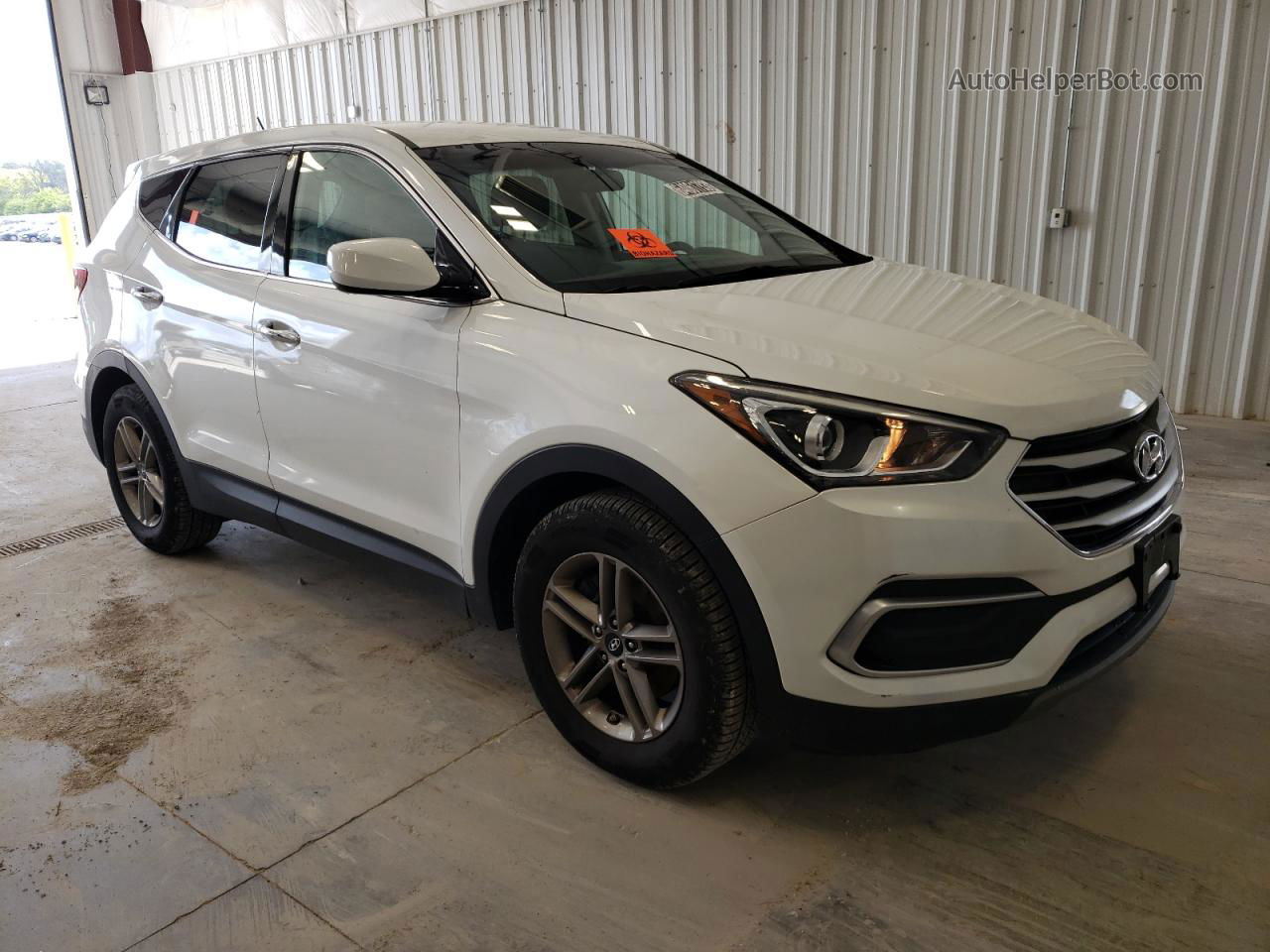 2018 Hyundai Santa Fe Sport  White vin: 5NMZT3LB7JH086549