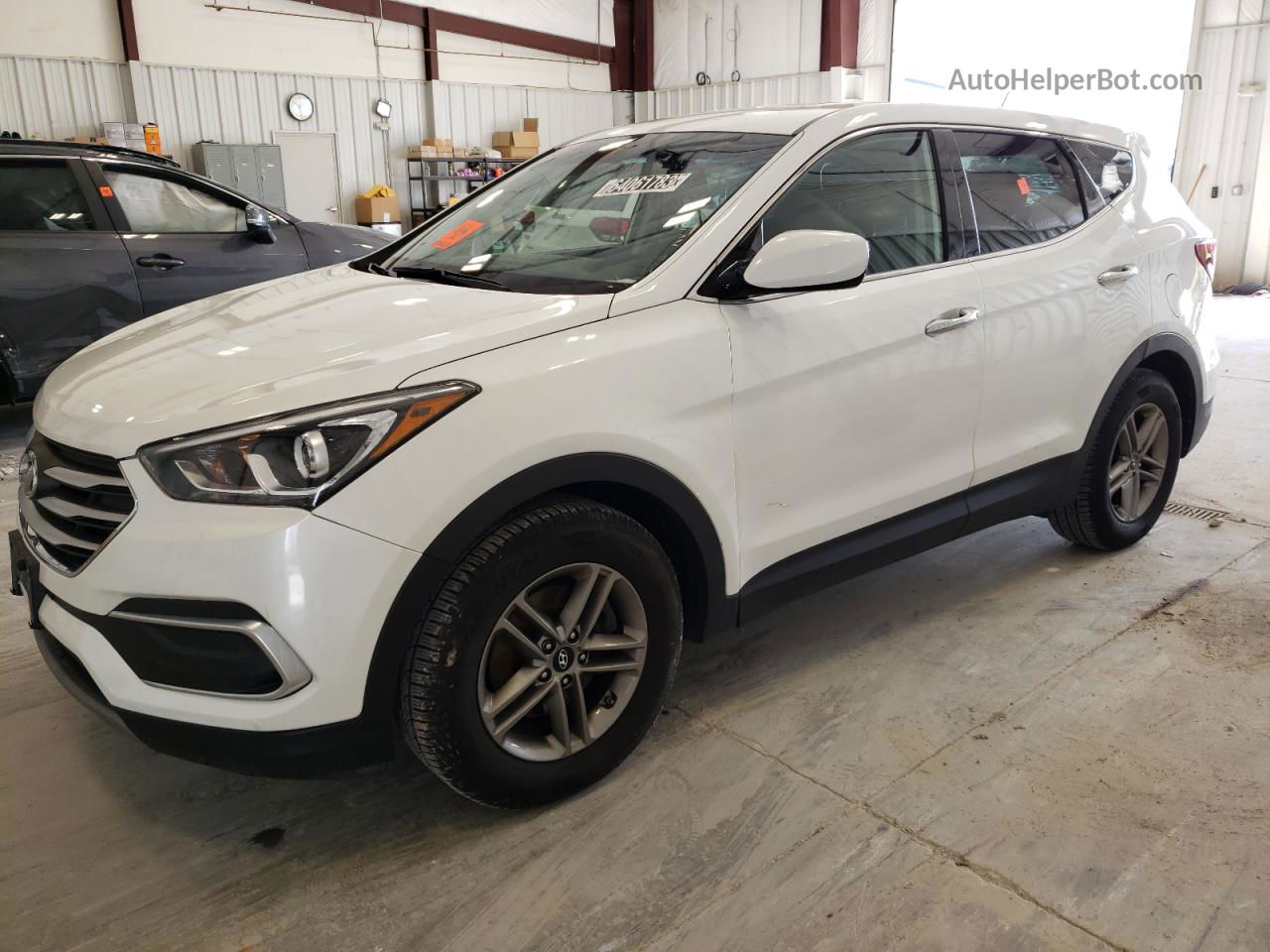 2018 Hyundai Santa Fe Sport  White vin: 5NMZT3LB7JH086549