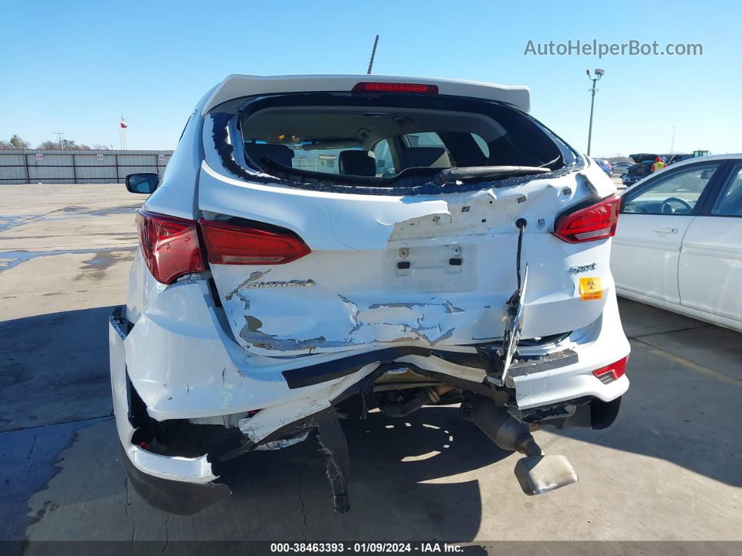 2018 Hyundai Santa Fe Sport 2.4l White vin: 5NMZT3LB9JH072748