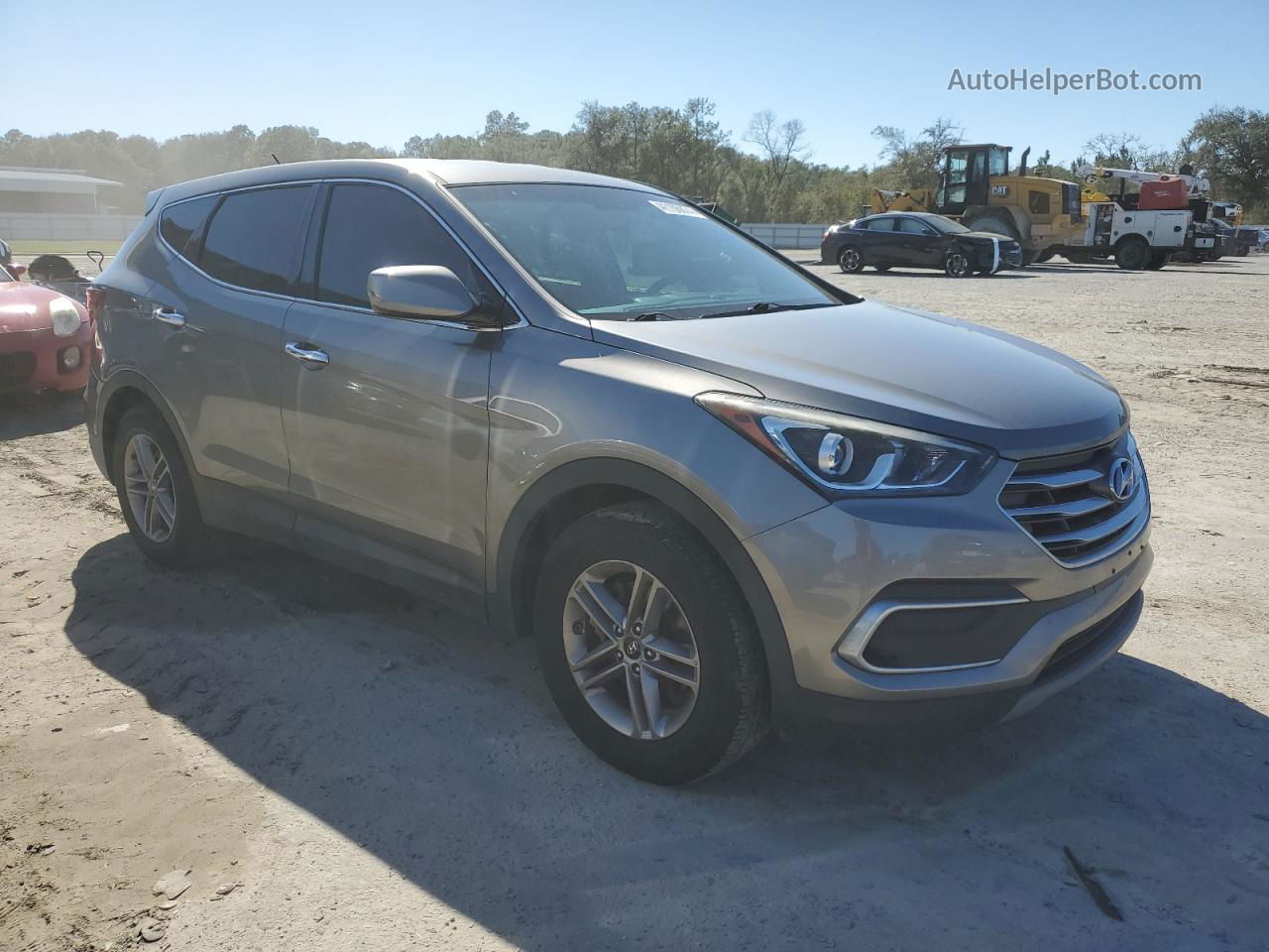 2018 Hyundai Santa Fe Sport  Silver vin: 5NMZT3LB9JH092787