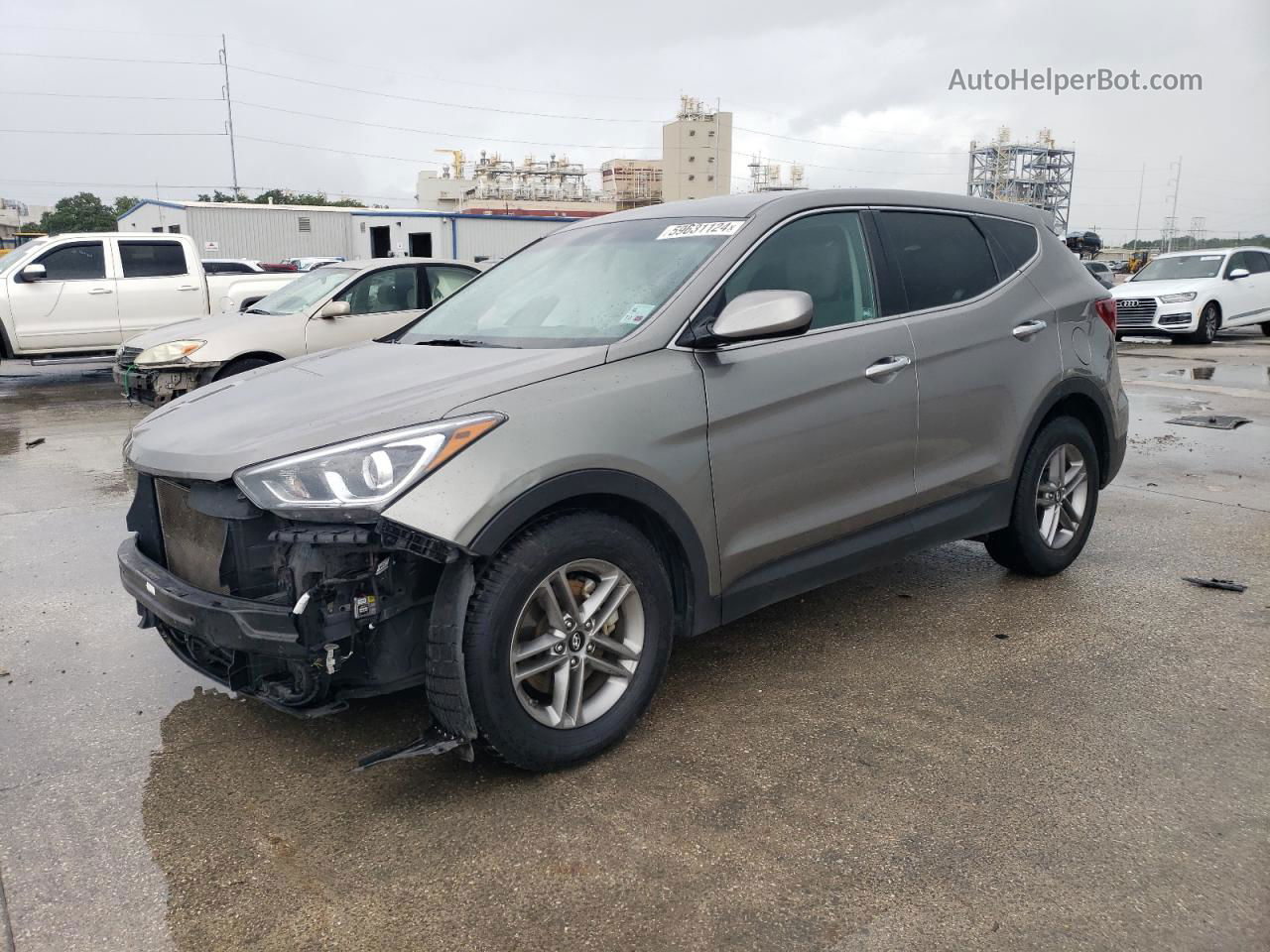 2018 Hyundai Santa Fe Sport  Gray vin: 5NMZT3LB9JH093020