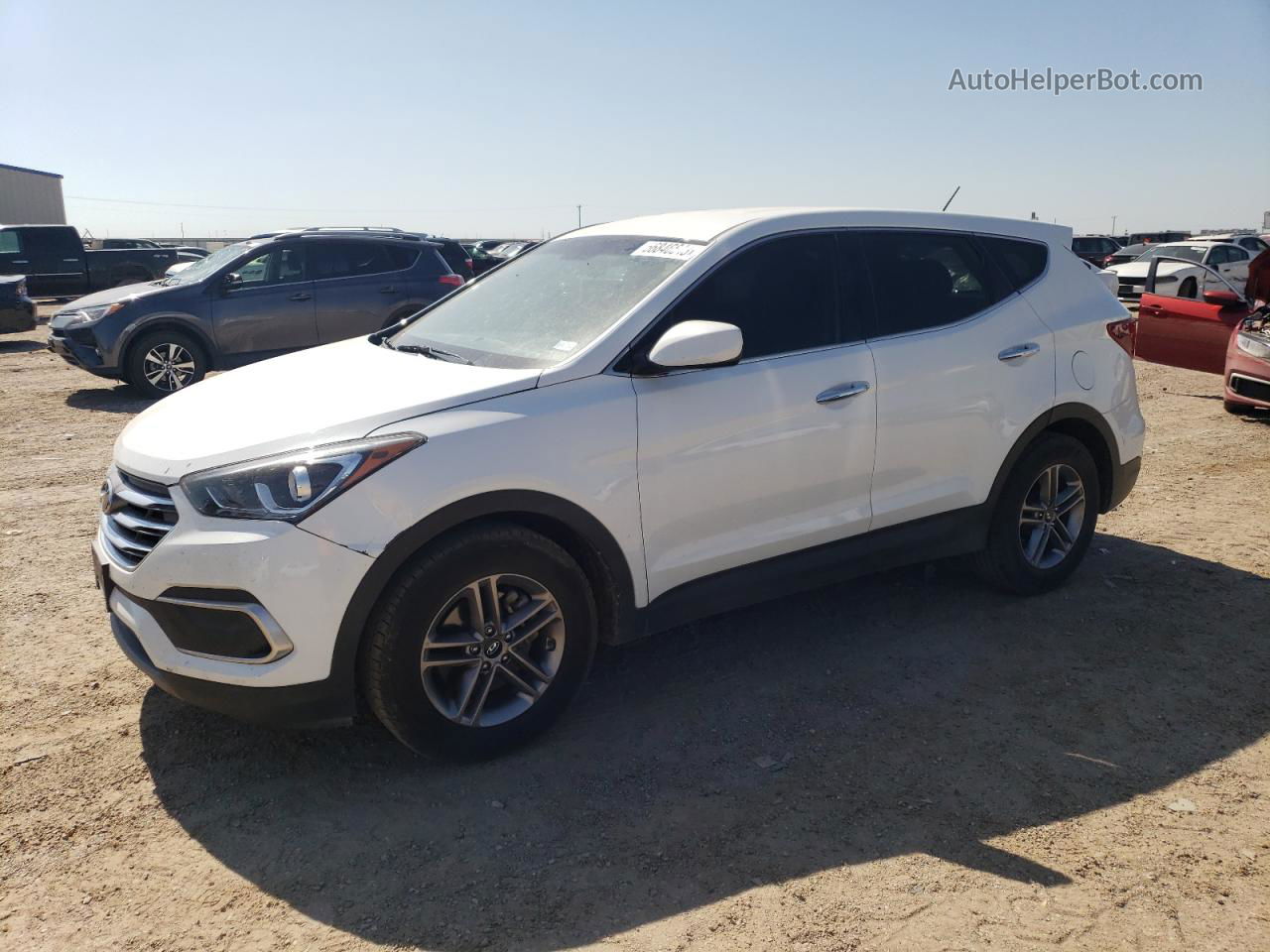 2018 Hyundai Santa Fe Sport  Белый vin: 5NMZT3LB9JH093311