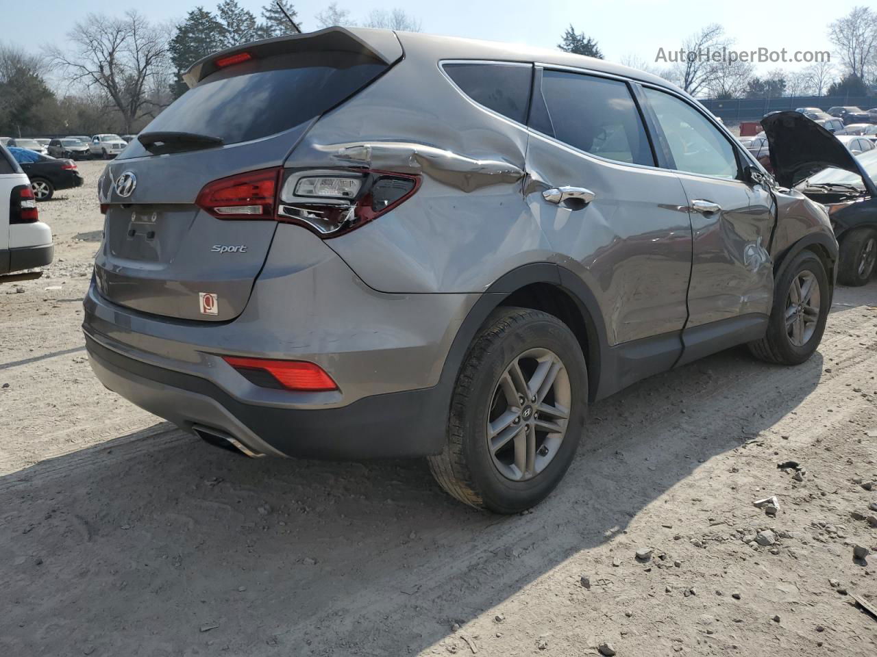 2018 Hyundai Santa Fe Sport  Gray vin: 5NMZT3LBXJH076792