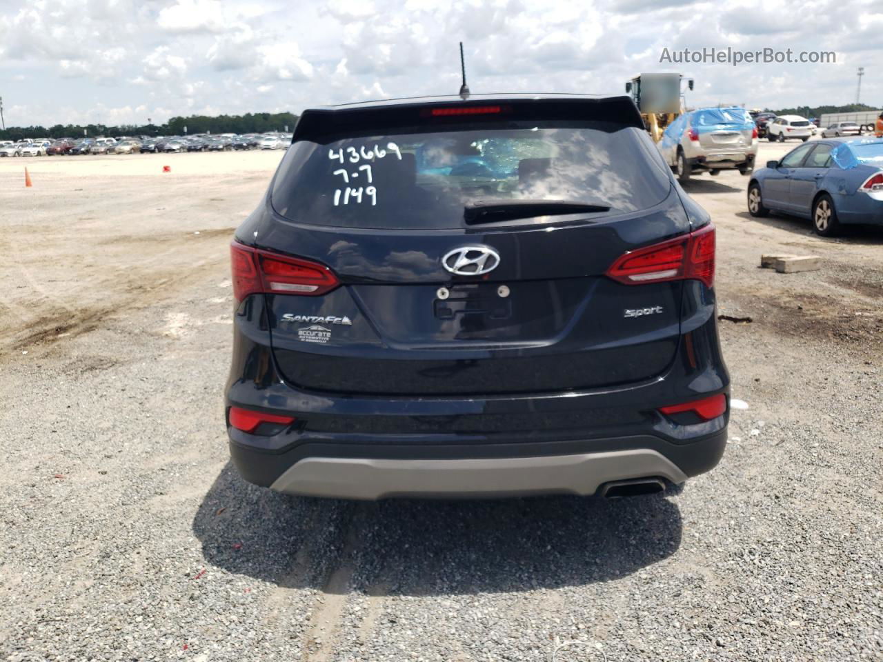 2018 Hyundai Santa Fe Sport  Black vin: 5NMZT3LBXJH081149