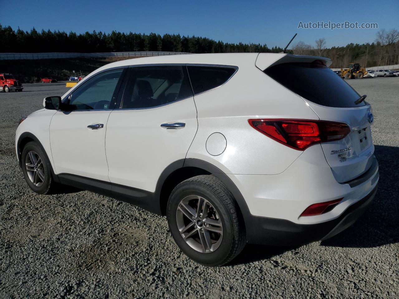 2018 Hyundai Santa Fe Sport  White vin: 5NMZT3LBXJH088294