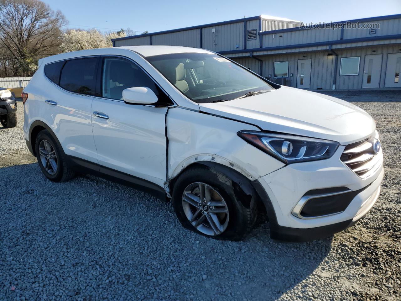 2018 Hyundai Santa Fe Sport  White vin: 5NMZT3LBXJH088294