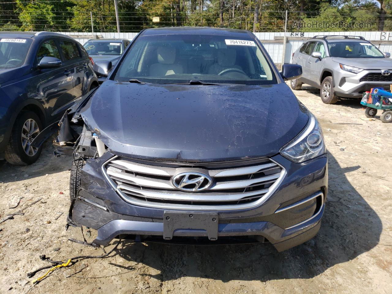 2018 Hyundai Santa Fe Sport  Charcoal vin: 5NMZT3LBXJH097450