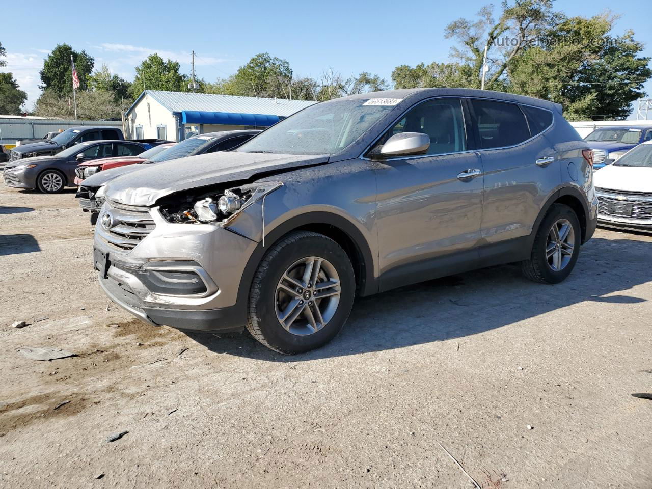 2018 Hyundai Santa Fe Sport  Gray vin: 5NMZTDLB0JH080940