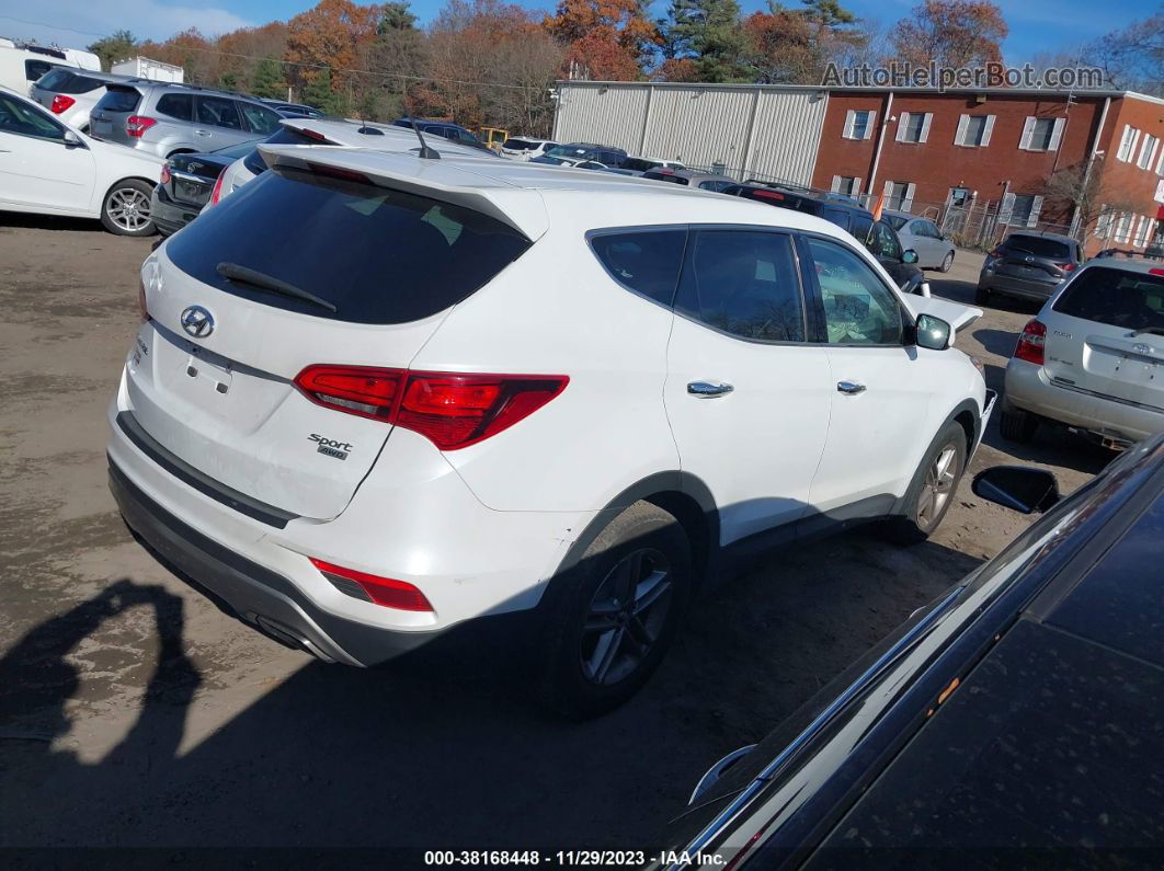 2018 Hyundai Santa Fe Sport 2.4l White vin: 5NMZTDLB1JH073026