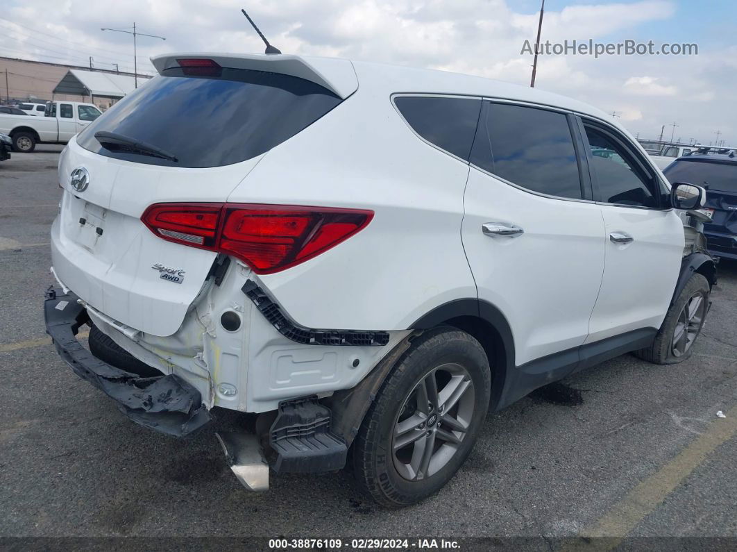 2018 Hyundai Santa Fe Sport 2.4l White vin: 5NMZTDLB1JH089792