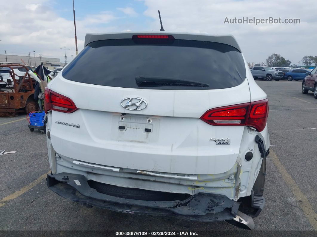 2018 Hyundai Santa Fe Sport 2.4l White vin: 5NMZTDLB1JH089792