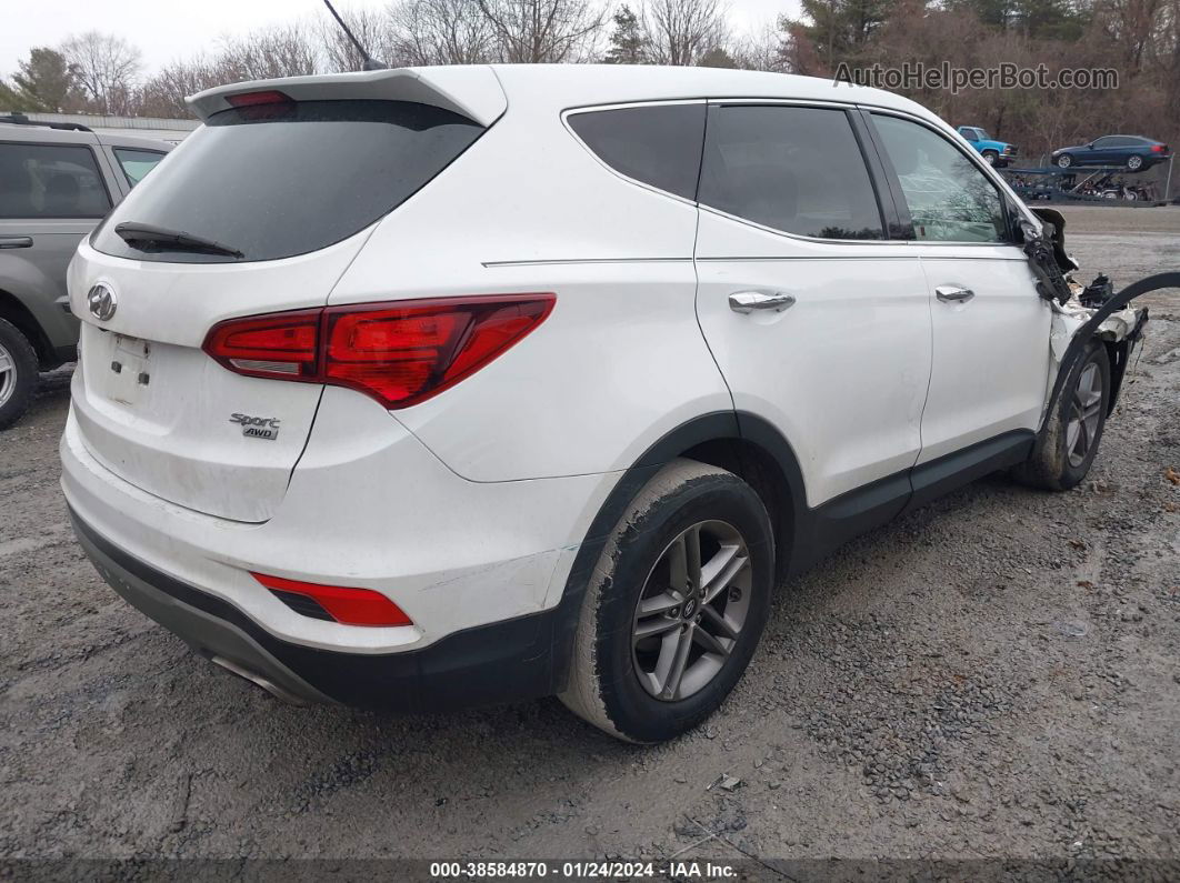 2018 Hyundai Santa Fe Sport 2.4l White vin: 5NMZTDLB1JH090750