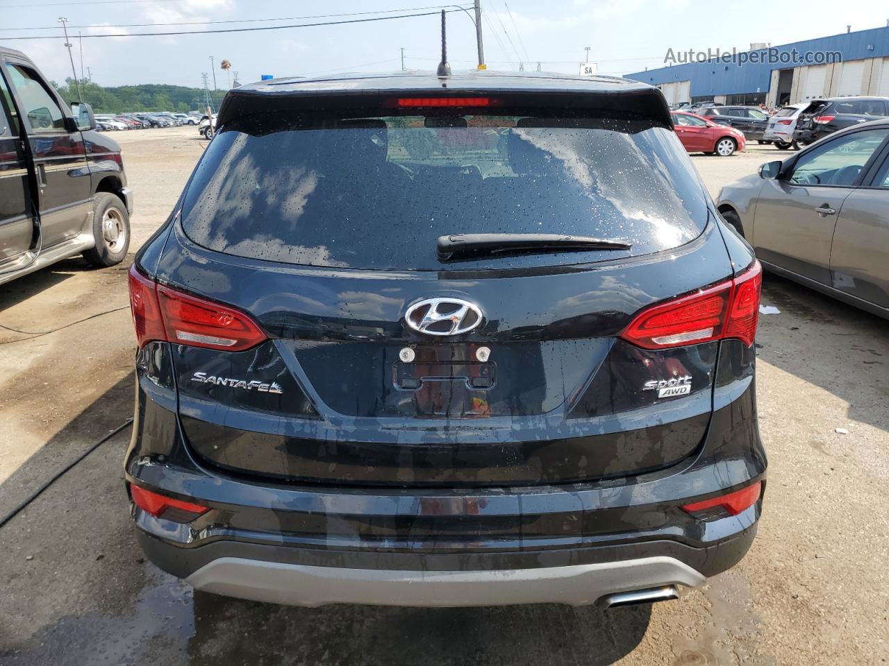 2018 Hyundai Santa Fe Sport  Black vin: 5NMZTDLB1JH091655