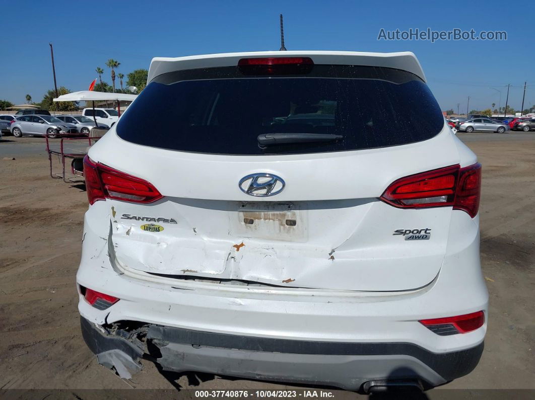 2018 Hyundai Santa Fe Sport 2.4l White vin: 5NMZTDLB1JH094877