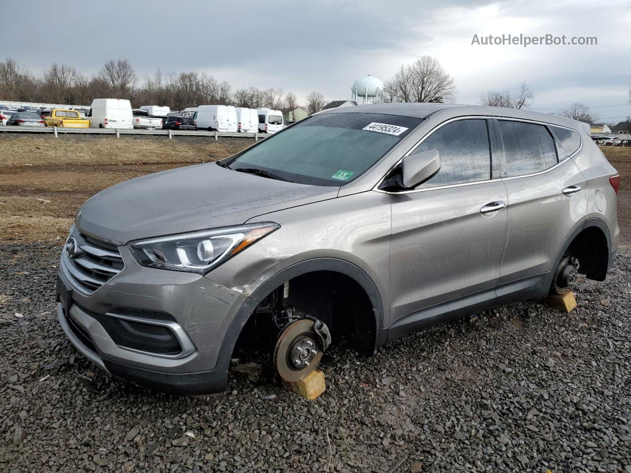 2018 Hyundai Santa Fe Sport  Gray vin: 5NMZTDLB1JH104050