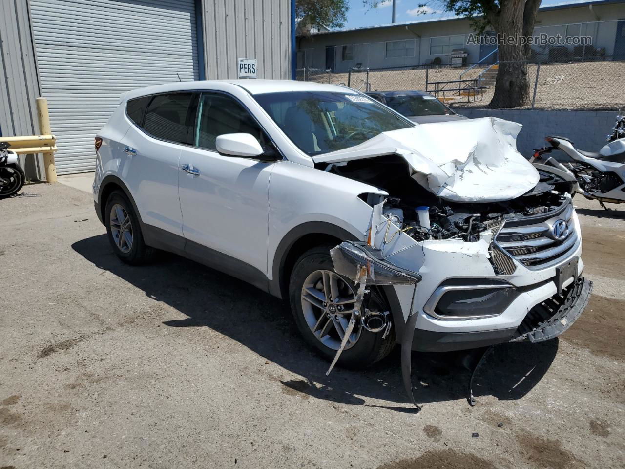 2018 Hyundai Santa Fe Sport  White vin: 5NMZTDLB1JH106977