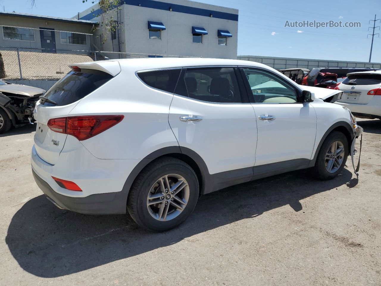 2018 Hyundai Santa Fe Sport  White vin: 5NMZTDLB1JH106977