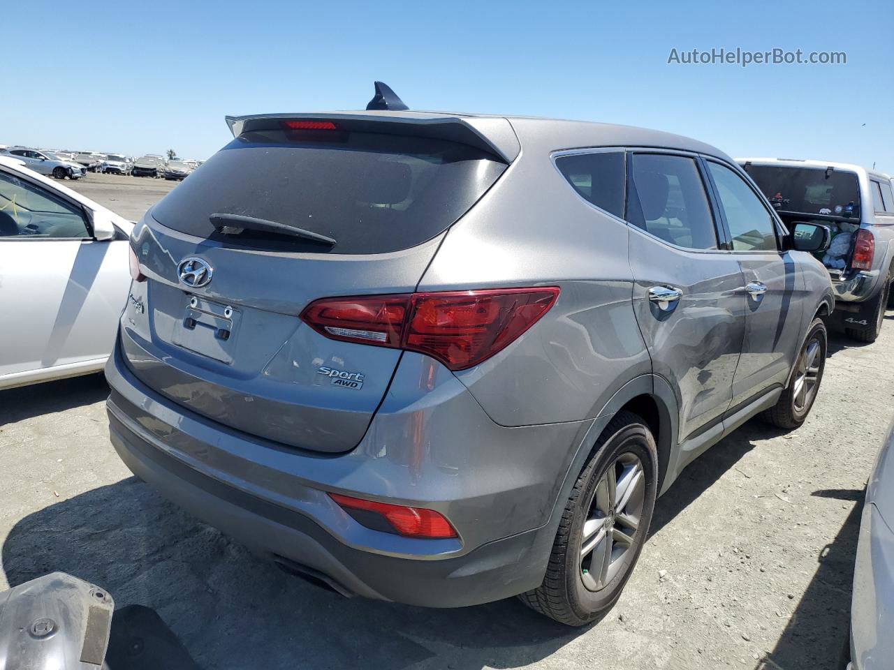 2018 Hyundai Santa Fe Sport  Gray vin: 5NMZTDLB2JH097044