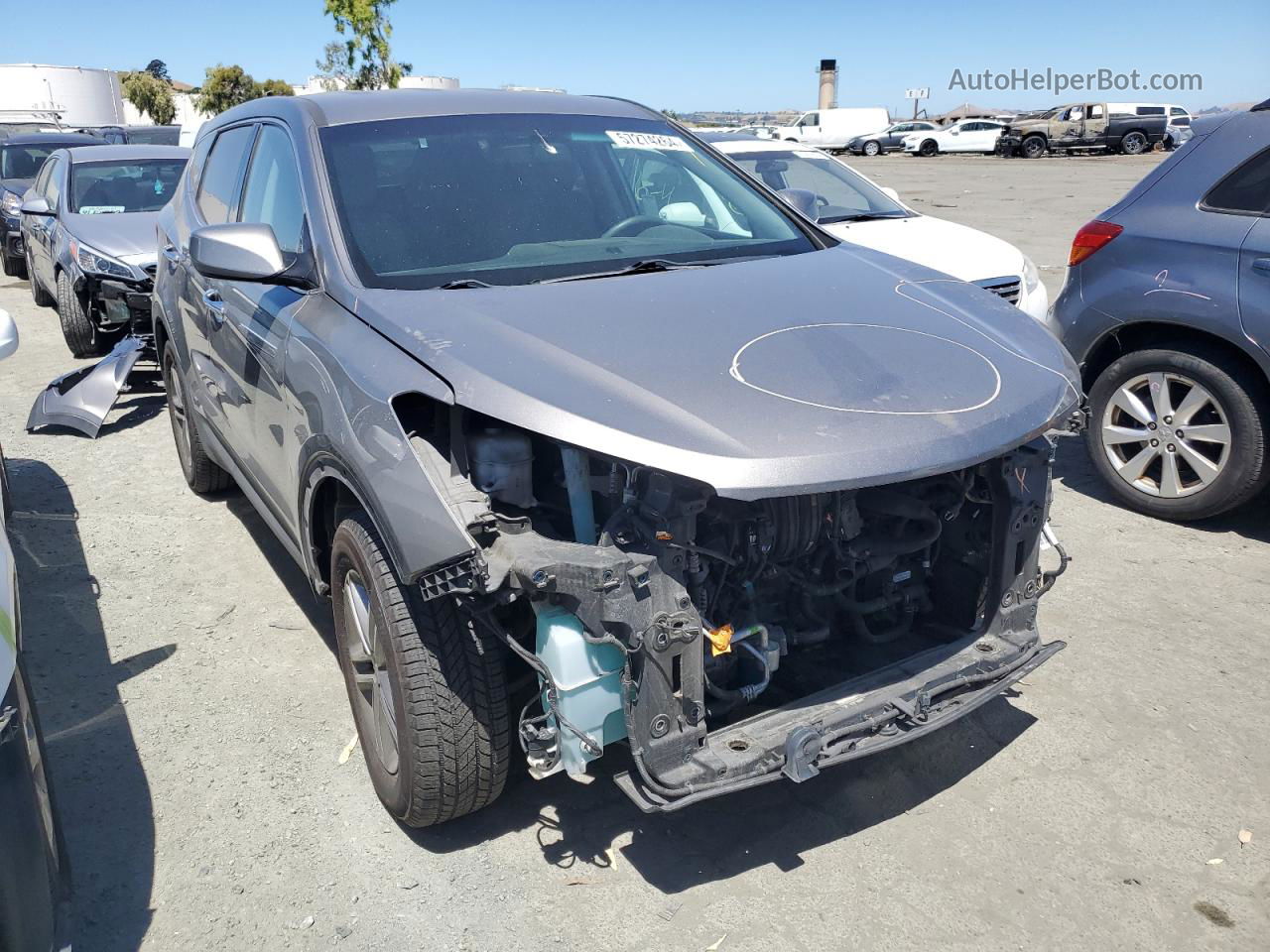 2018 Hyundai Santa Fe Sport  Gray vin: 5NMZTDLB2JH097044