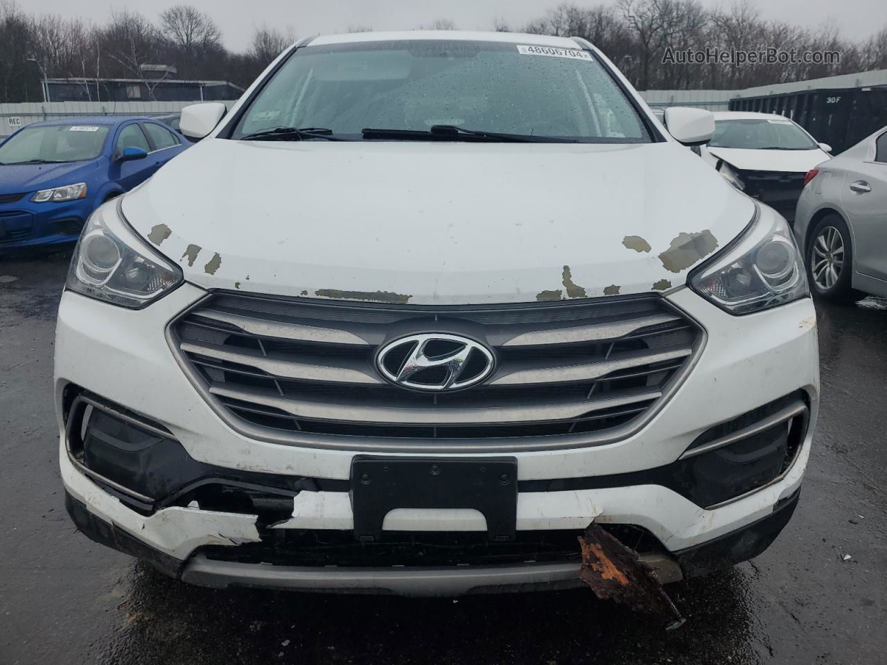 2018 Hyundai Santa Fe Sport  Белый vin: 5NMZTDLB4JH077667