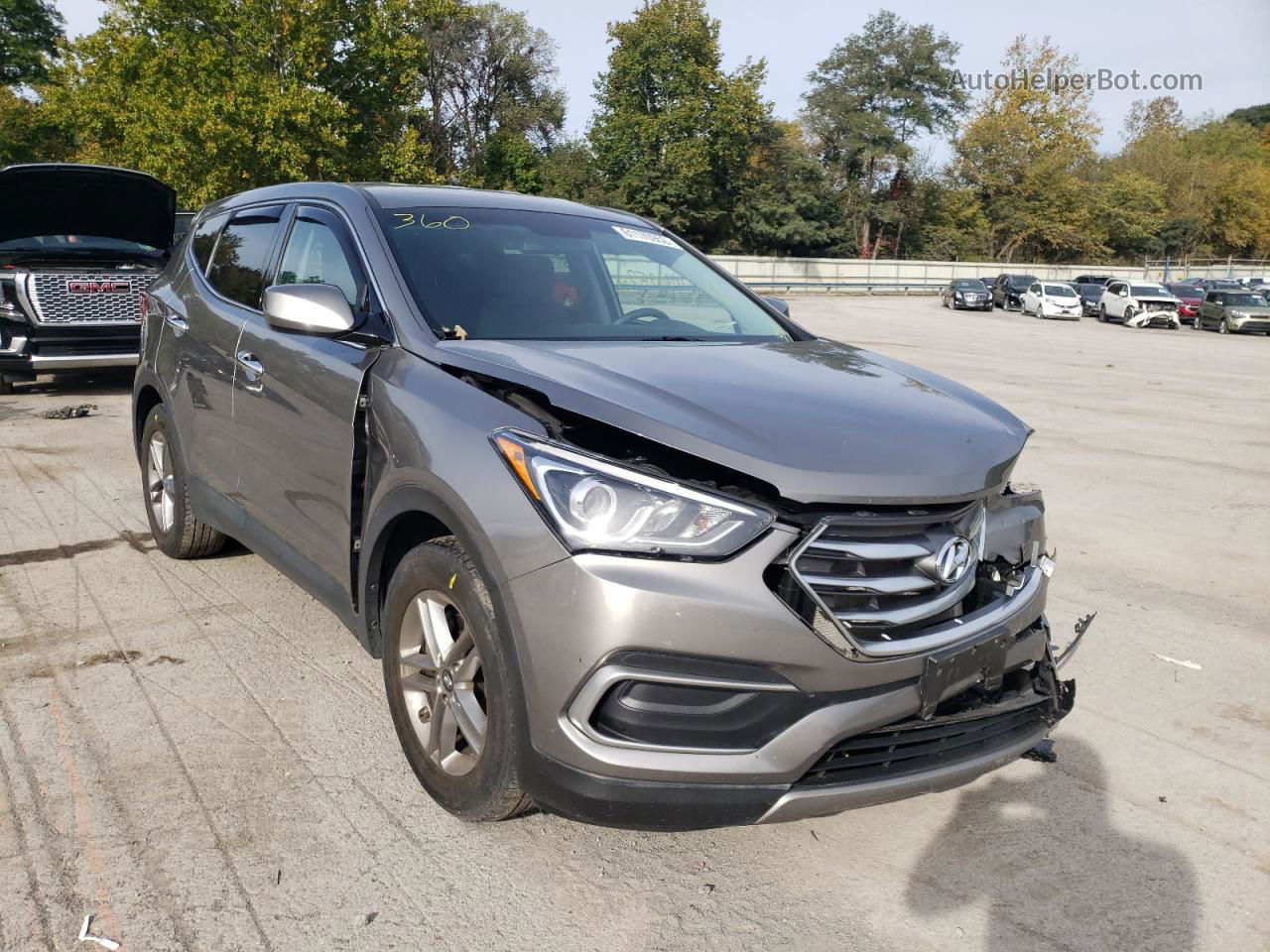 2018 Hyundai Santa Fe Sport  Gray vin: 5NMZTDLB4JH081248