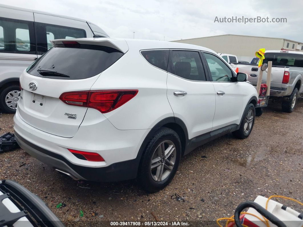 2018 Hyundai Santa Fe Sport 2.4l White vin: 5NMZTDLB4JH088569