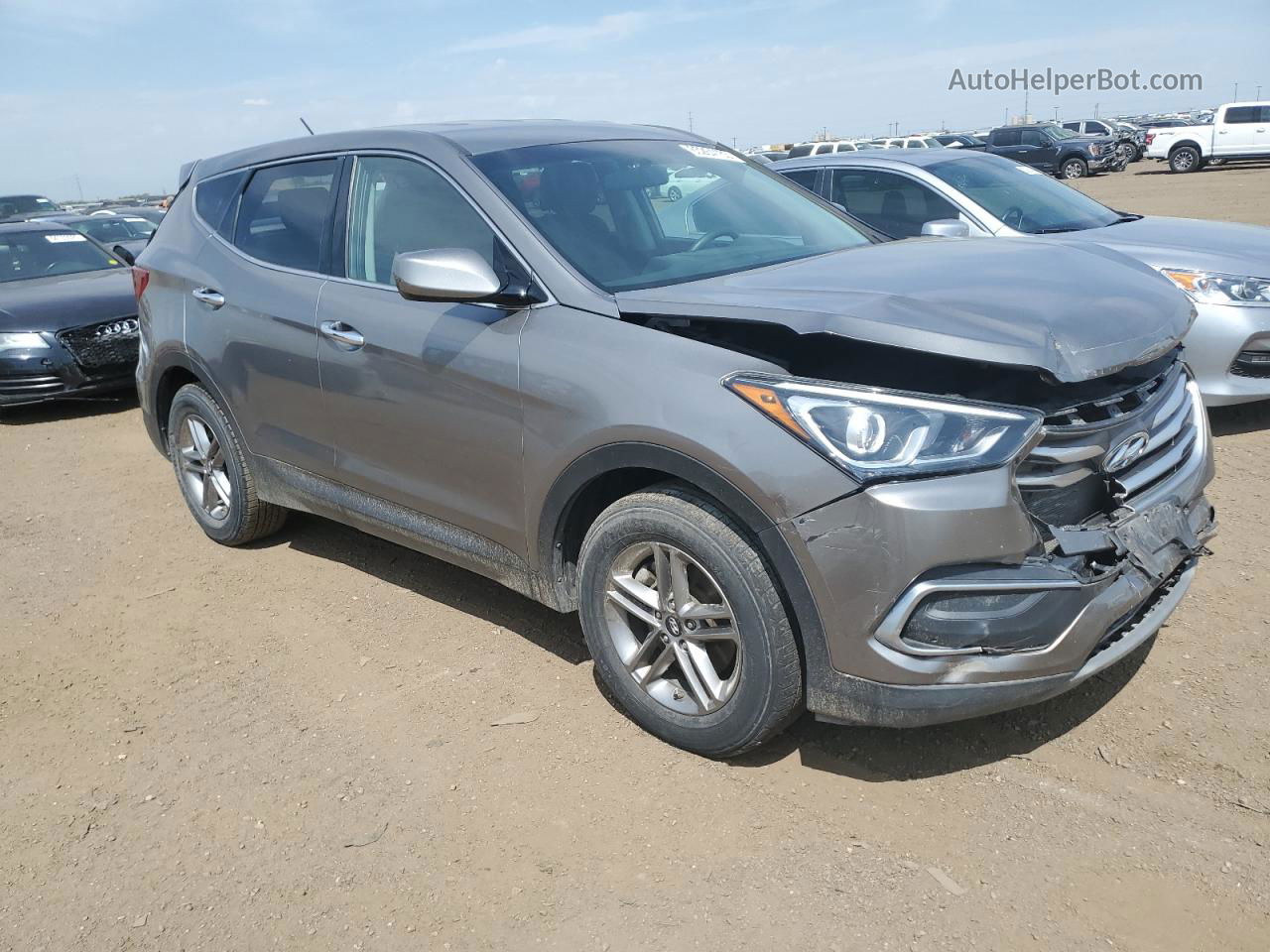 2018 Hyundai Santa Fe Sport  Gray vin: 5NMZTDLB5JH092503